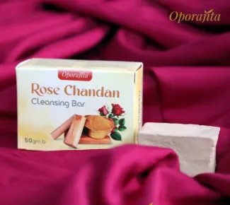 Oporajita Rose Chandan Cleansing Bar 50gm